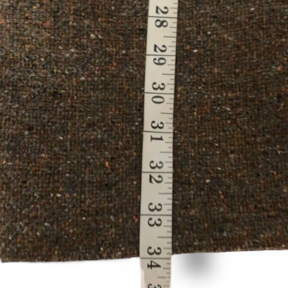 Loft Dress Women's 2 Petite Sunset Orange Pleated Wool Blend Donegal Tweed Skirt - Picture 7 of 7